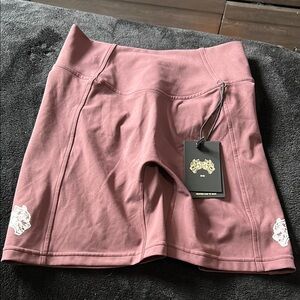 Alo Yoga Mauve Biker Shorts
